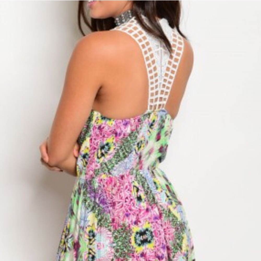 Fuchsia Multi Color Boho Maxi D… - Picture 3 of 5